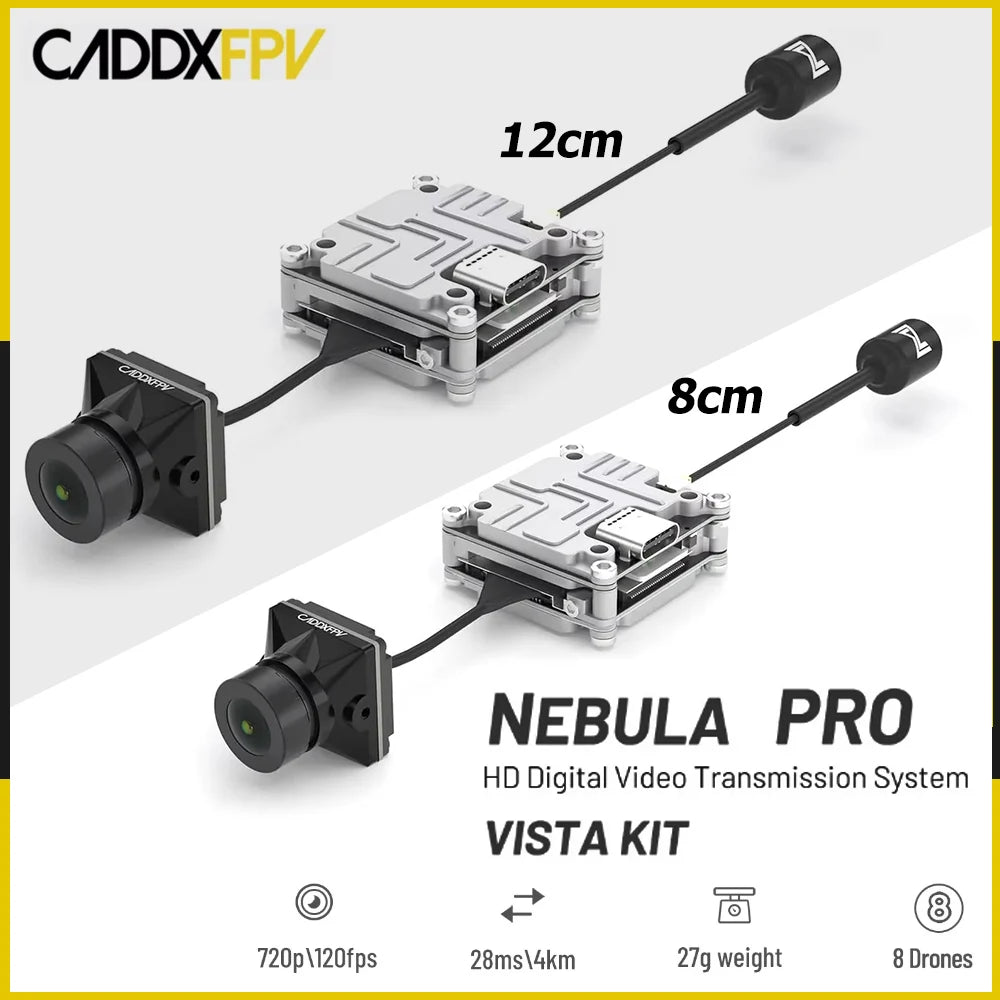 Caddx Nebula Pro Vista Kit 720p/ 120fps HD Digital FPV Video Transmission Camera 8cm/12cm Cable For RC FPV Drone DJI Goggles Caddx Nebula Pro Vista Kit 720p/ 120fps HD Digital FPV Video Transmission Camera 8cm/12cm Cable For RC FPV Drone DJI Goggles